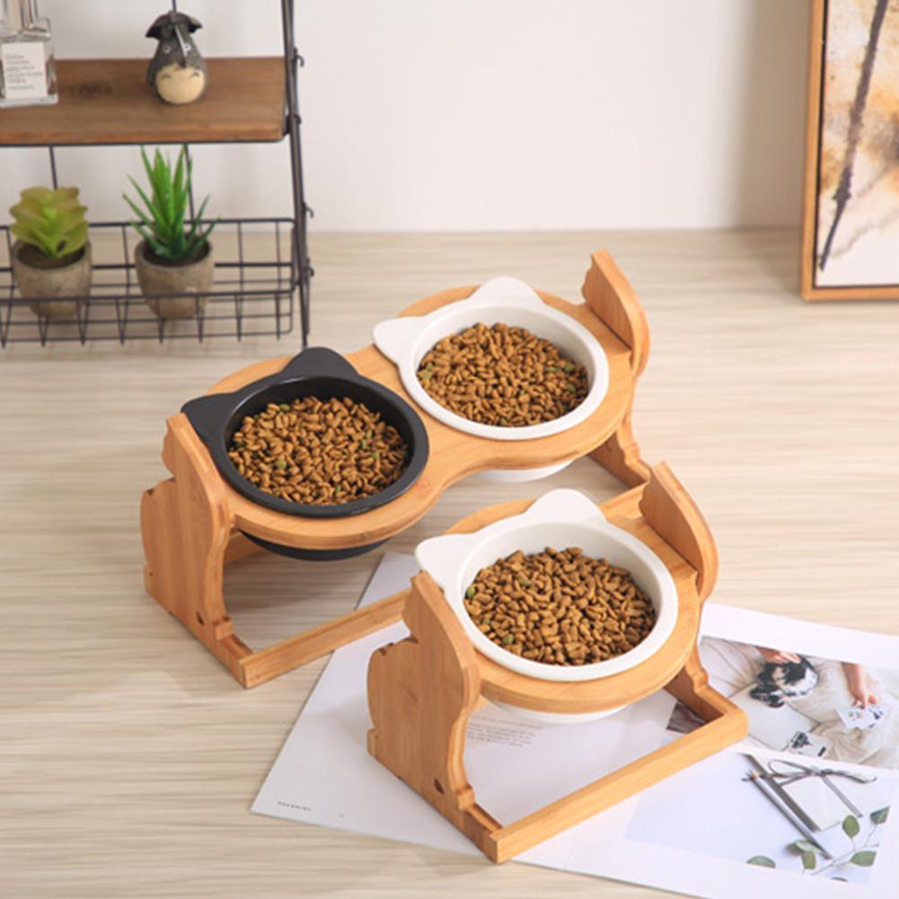 Ceramic Pet Bowl with Stand