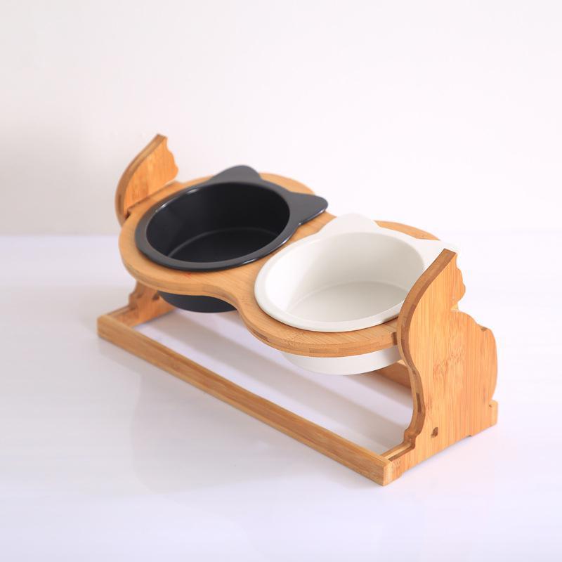 Ceramic Pet Bowl with Stand