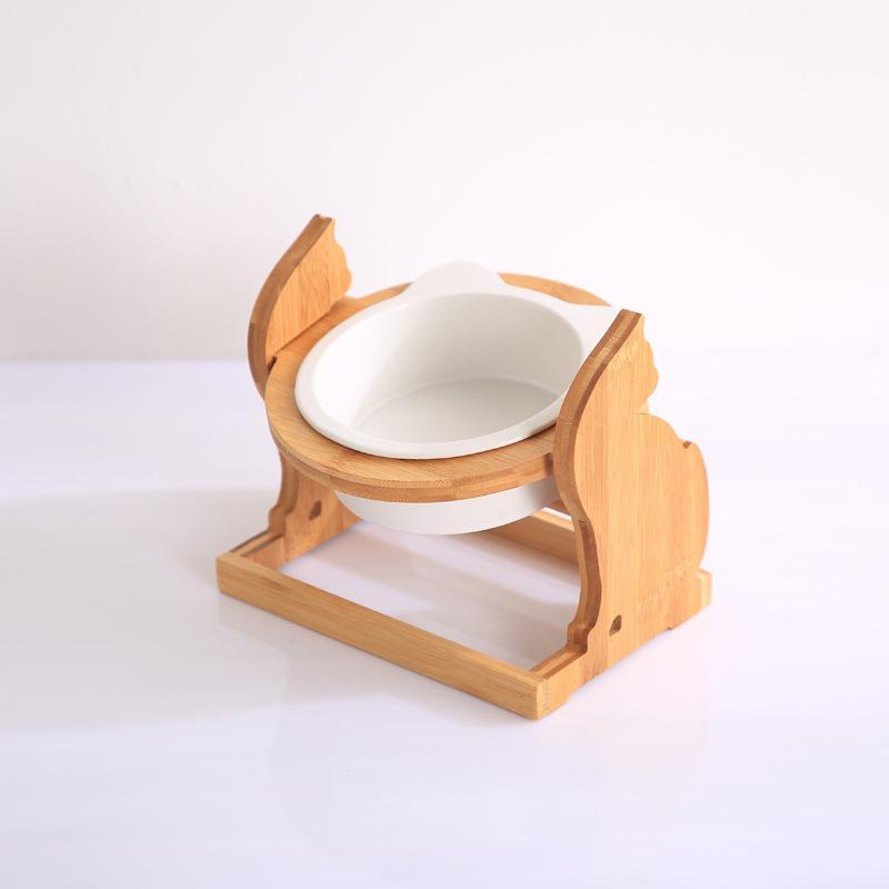 Ceramic Pet Bowl with Stand