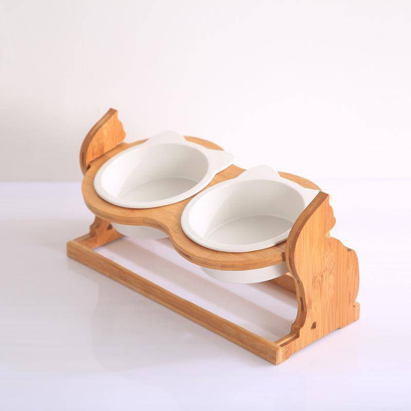 Ceramic Pet Bowl with Stand