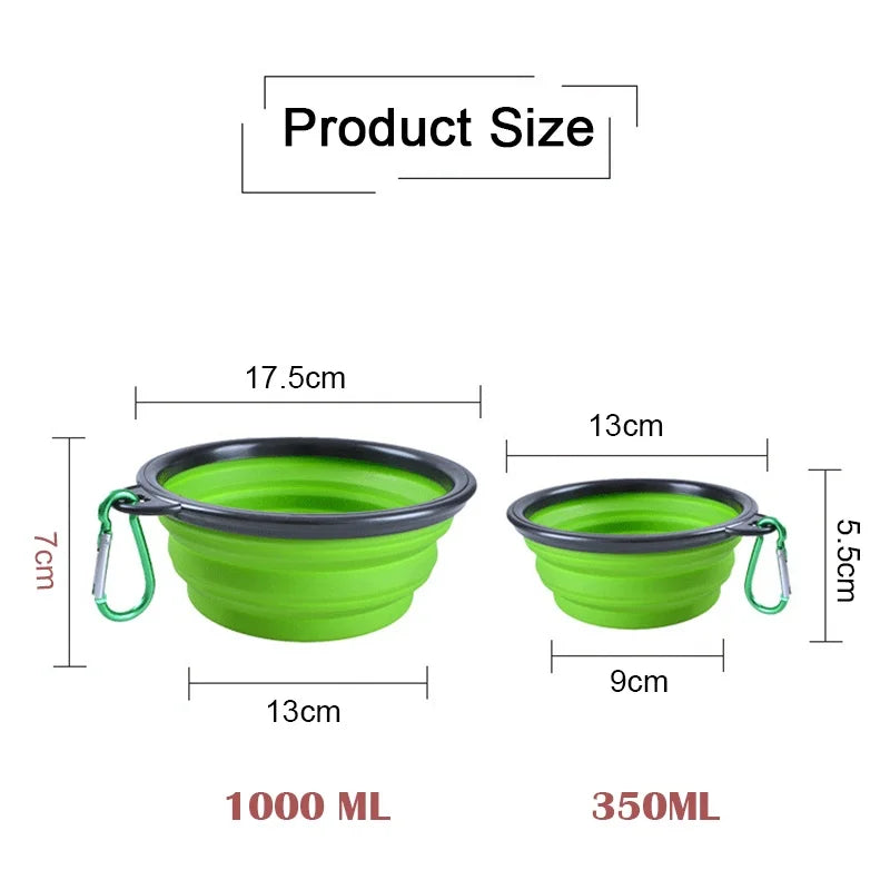 Portable Folding Silicone Pet Bowl