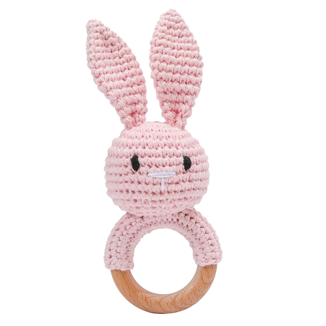 Baby Crochet Wooden Rattle & Teether