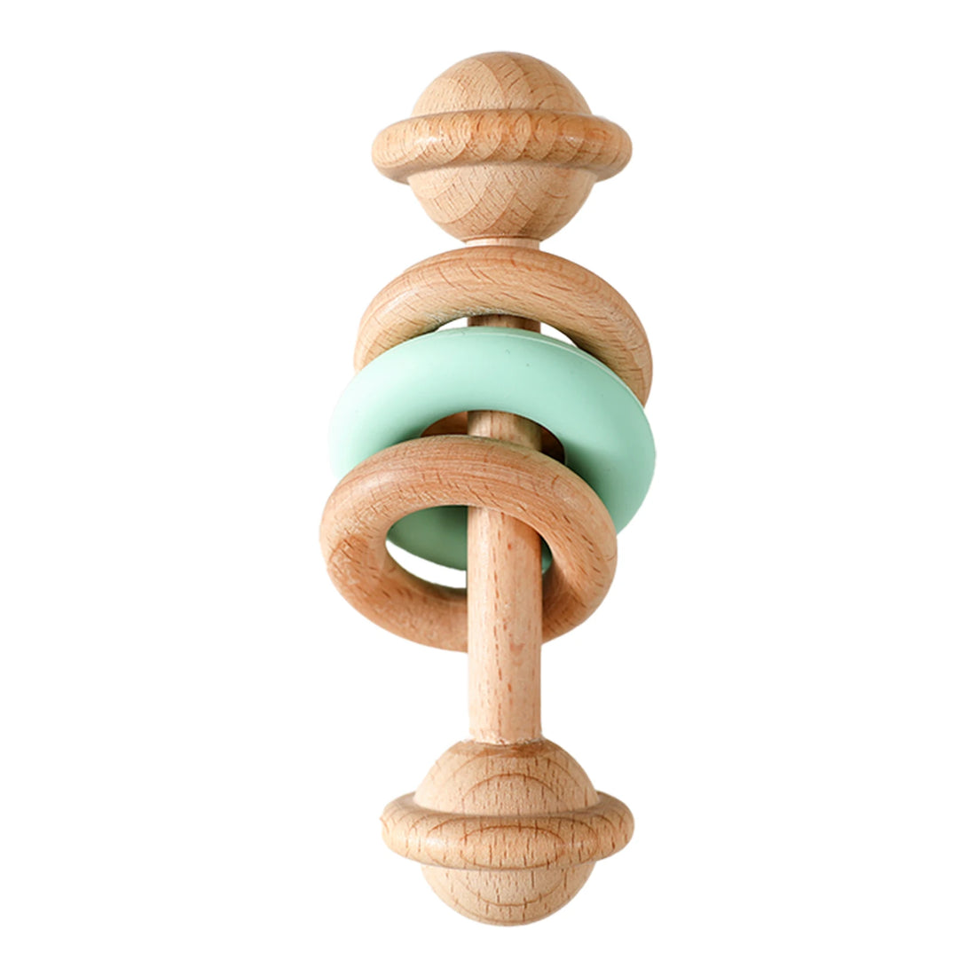 Baby Crochet Wooden Rattle & Teether