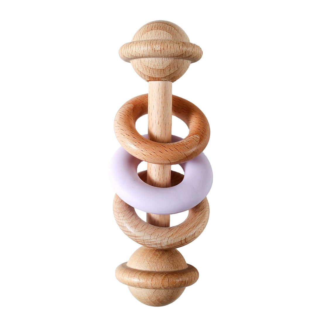 Baby Crochet Wooden Rattle & Teether