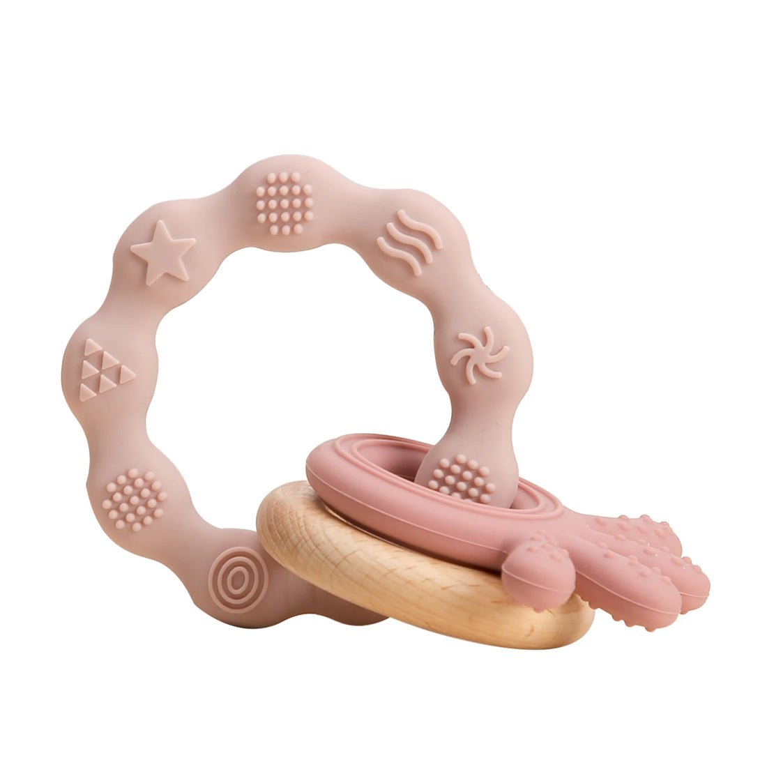 Baby Crochet Wooden Rattle & Teether