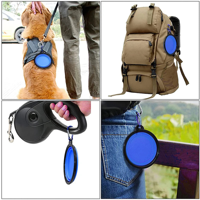 Portable Folding Silicone Pet Bowl