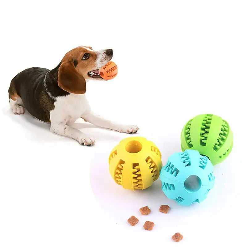 Durable Dog Chew Toy Ball Treat Dispenser