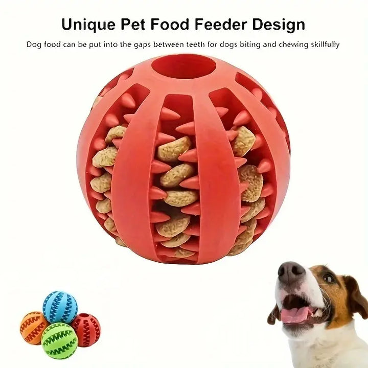 Durable Dog Chew Toy Ball Treat Dispenser