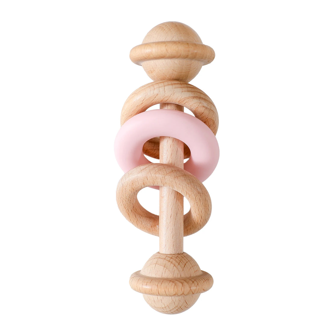 Baby Crochet Wooden Rattle & Teether